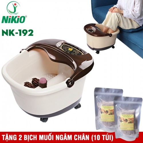 Bồn ngâm chân massage Nikio NK-192 - Cải thiện giấc ngủ, giảm stress, tăng tuần hoàn máu